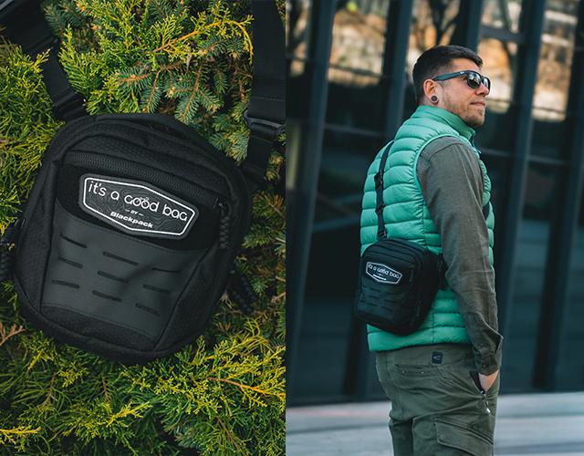 【Age Factory】Logo Knapsack Black Everyday Backpacks - buy in Kyiv and with delivery in Ukraine